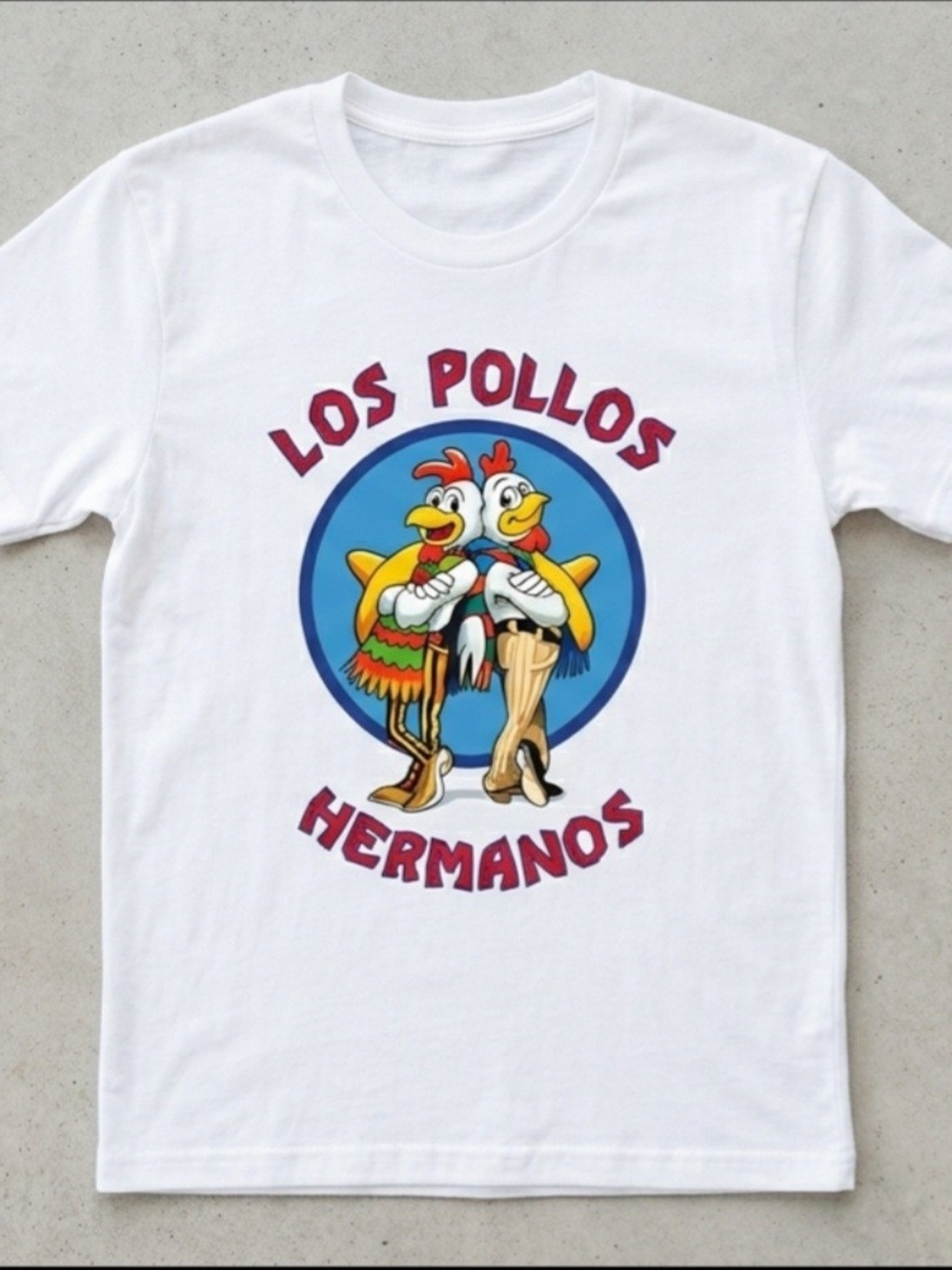 Los Pollos Hermanos Graphic White Men's T-Shirt